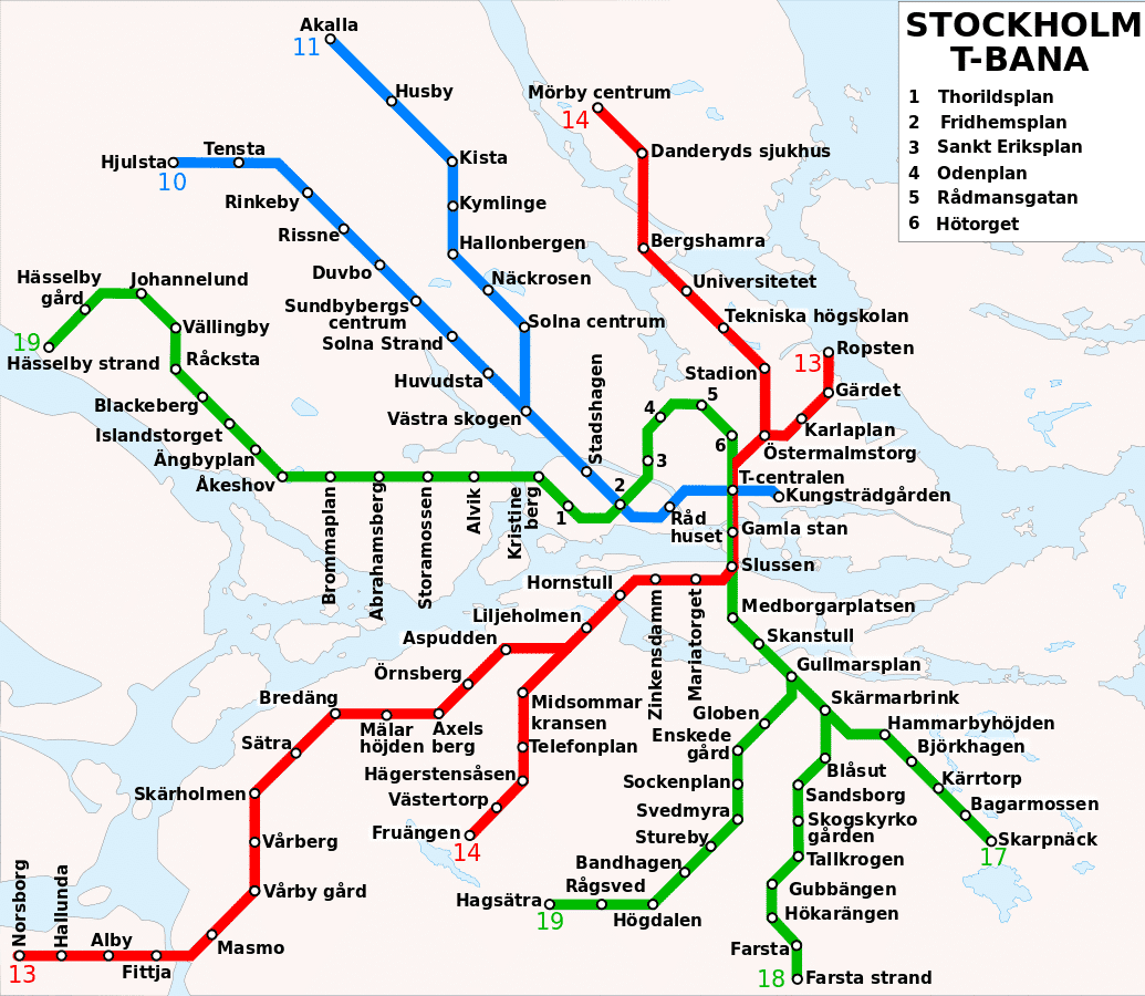 Le métro de Stockholm