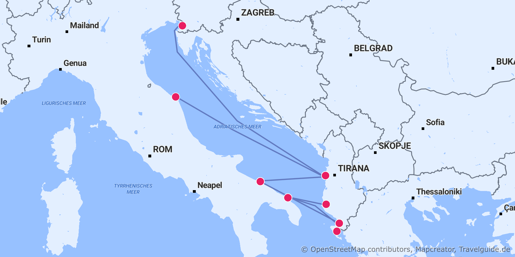 Fähren nach Albanien