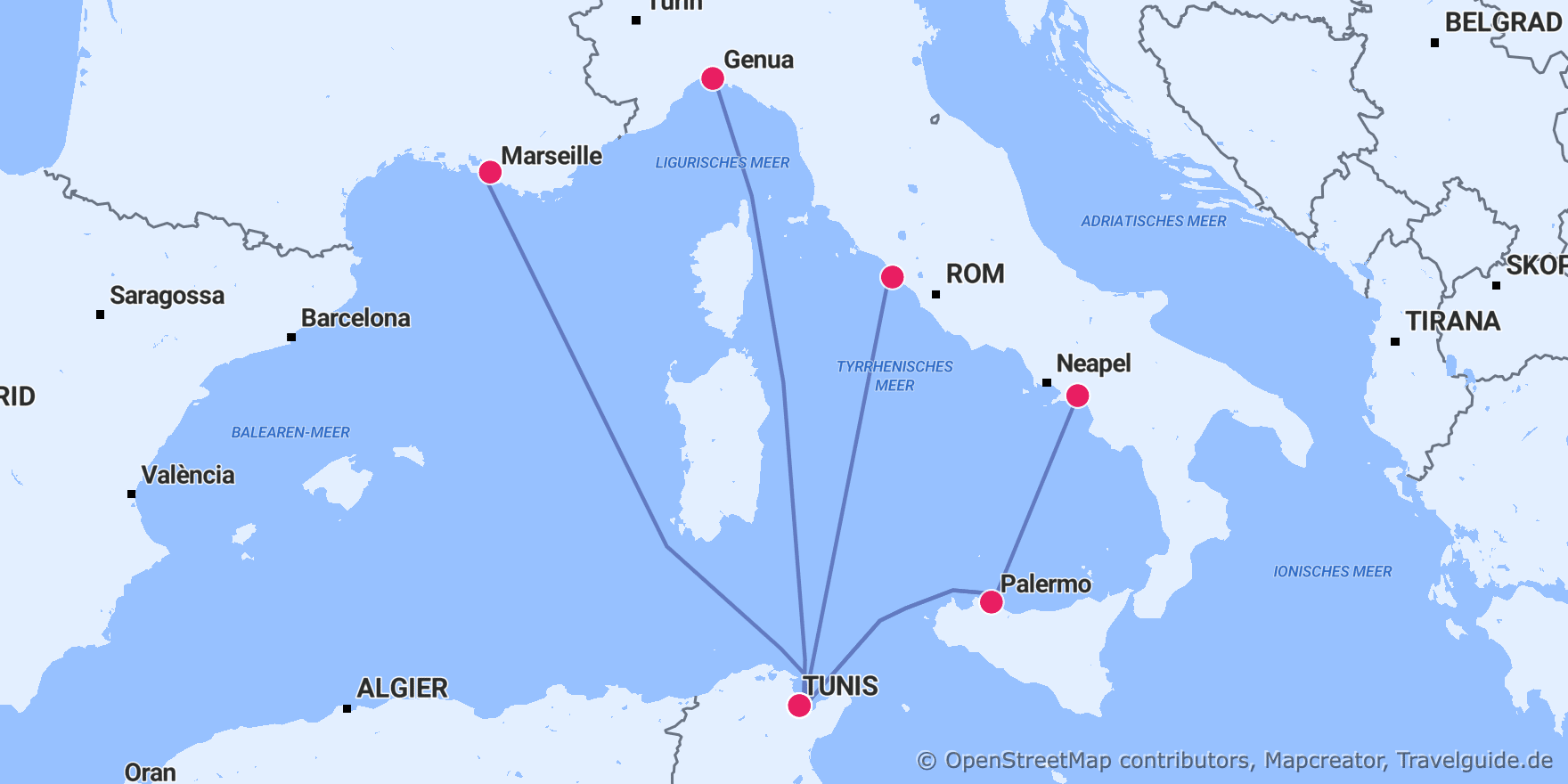 Fähren nach Tunesien